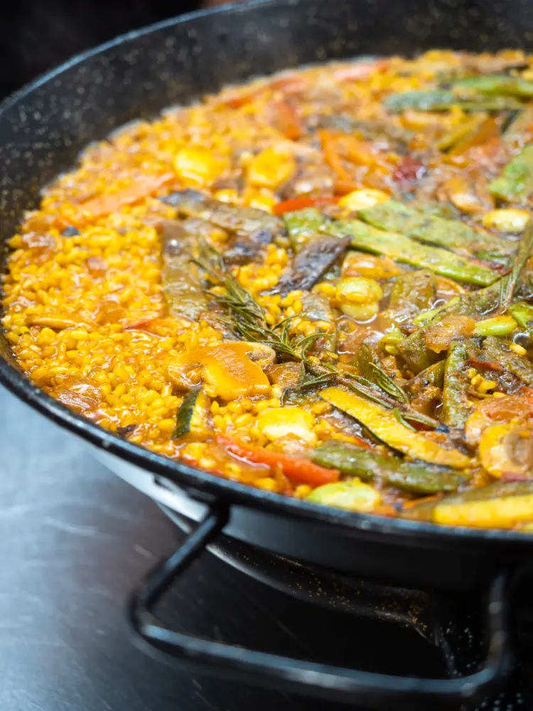 vegetarian paella